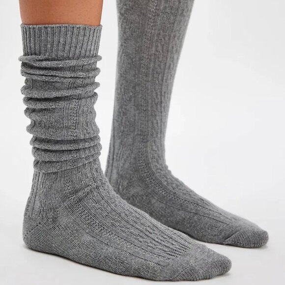 Free People Accessories - Free People Essential Knee High Cotton Sock - Oatmeal* - Size 5 - 10 - NWOT